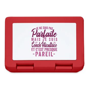 Je Ne Suis Pas Parfaite Mais Je Suis conchylicultu - Boîte à goûter - rouge - Devant
