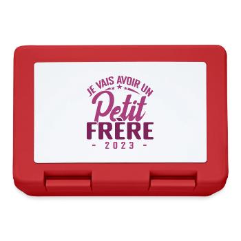 I'm going to have a little brother 2023, child ad - Lunchbox - red - Front