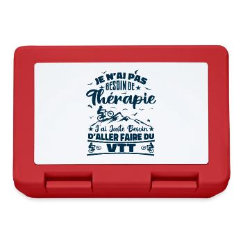 Thérapie VTT - Boîte à goûter - rouge - Devant