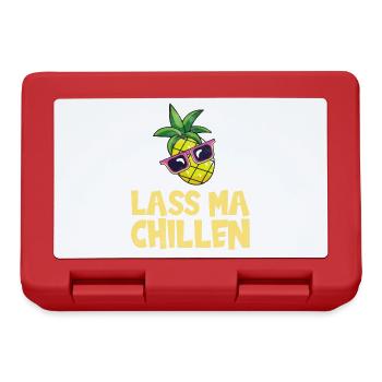 Lass ma Chillen, Ananas - Brotdose - Rot - Vorne