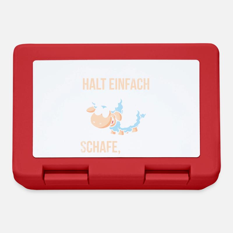 Ich mag einfach Schafe, Okay? Schaf - Brotdose - Rot