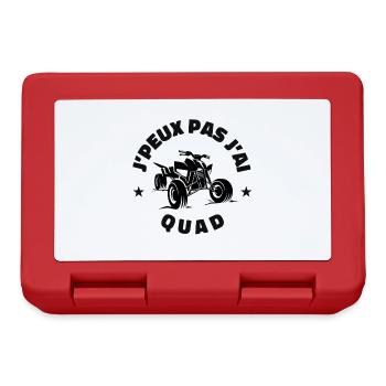 j'peux pas j'ai quad véhicule - Boîte à goûter - rouge - Devant