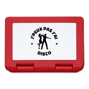 disco je peux pas j'ai disco danse - Boîte à goûter - rouge - Devant