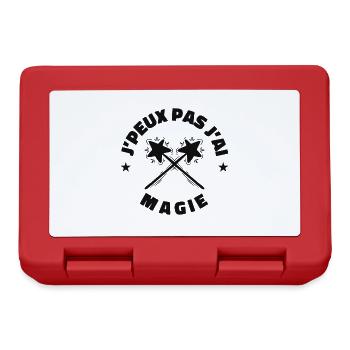 j'peux pas j'ai magie - Boîte à goûter - rouge - Devant
