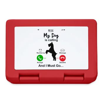 My Dog is calling - Lunchbox - red - Front
