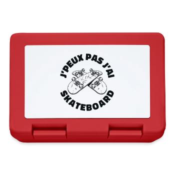 J'peux Pas J'ai Skateboard - Boîte à goûter - rouge - Devant