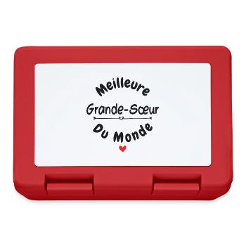 Meilleure grande sœur - Boîte à goûter - rouge - Devant