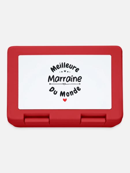 La meilleure marraine - Boîte à goûter - rouge