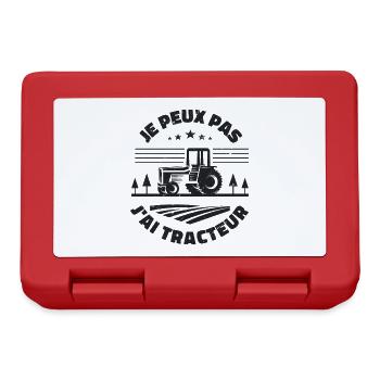 J'peux Pas J'ai Tracteur - Boîte à goûter - rouge - Devant