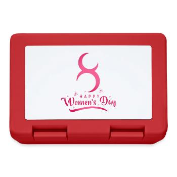 8 March International Women's Day | gift - Lunchbox - red - Front
