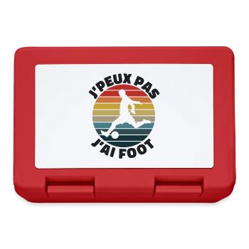 Je Peux Pas J'ai Foot | J'peux Pas J'ai foot - Boîte à goûter - rouge - Devant