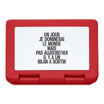 Comptable Comptabilité Calcul Métier Cadeau Humour - Boîte à goûter - rouge - Devant