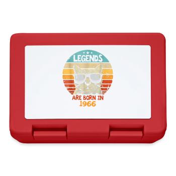 The legends were born in 1966 Anniversary Gift - Lunchbox - red - Front