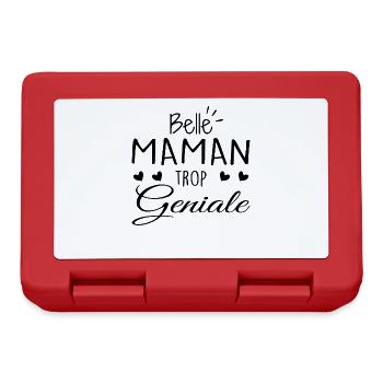 Belle Maman Trop Geniale | Fête Des Mères - Boîte à goûter - rouge - Devant