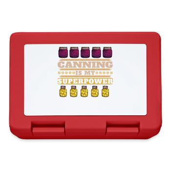 Canned food is my superpower, canned food - Lunchbox - red - Front