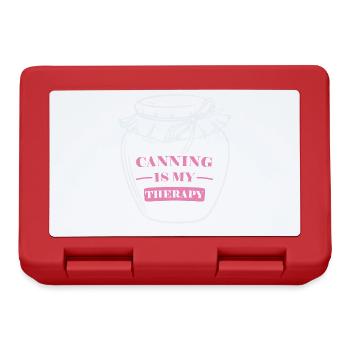 Canned food is my therapy, canned food - Lunchbox - red - Front