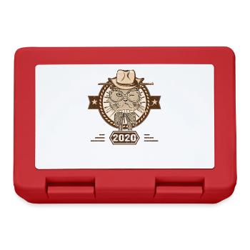 2020 | Cadeau D'anniversaire | Amoureux Du Chat - Boîte à goûter - rouge - Devant