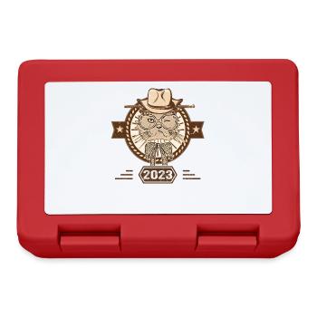 2023 | Cadeau D'anniversaire | Amoureux Du Chat - Boîte à goûter - rouge - Devant