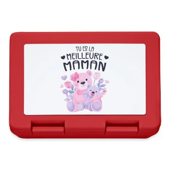 Meilleure Maman | Fête des Mères - Boîte à goûter - rouge - Devant