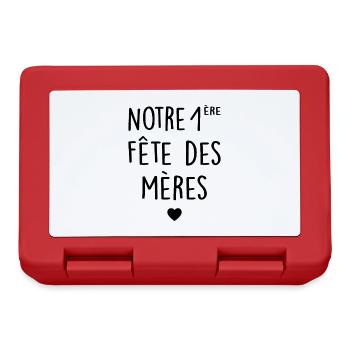 Fête des mères Première fête des mères Mère Fils - Boîte à goûter - rouge - Devant