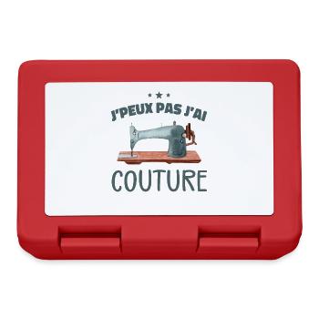 Je Peux Pas J'ai Couture - Boîte à goûter - rouge - Devant