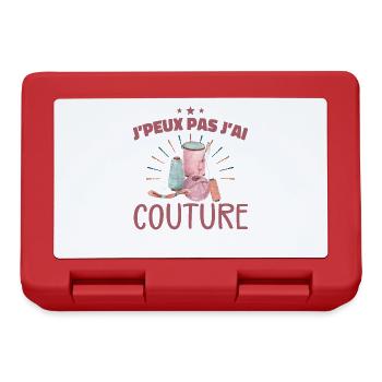Je Peux Pas J'ai Couture - Boîte à goûter - rouge - Devant