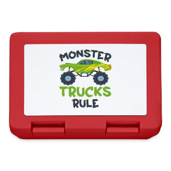 Monster Trucks - Monster Trucks Rule - Lunchbox - red - Front