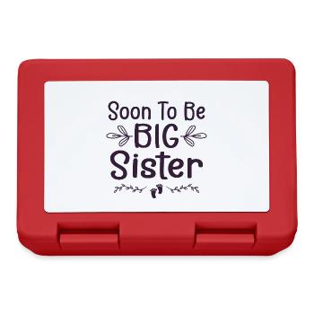 Soon to be big sister - Lunchbox - red - Front