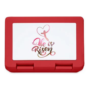 Easter Jesus Christ Resurrection Saying - Lunchbox - red - Front