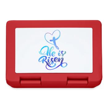 Easter Jesus Christ Resurrection Saying - Lunchbox - red - Front