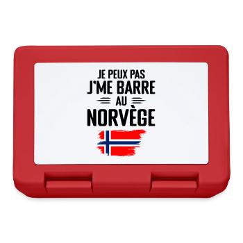 Je Peux Pas J'me Barre Au Norvège - Boîte à goûter - rouge - Devant