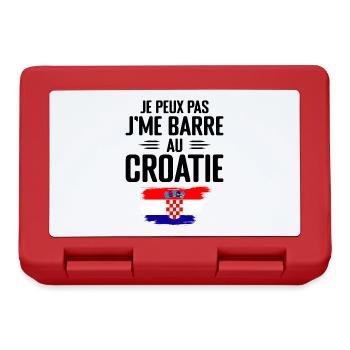 Je Peux Pas J'me Barre Au Croatie - Boîte à goûter - rouge - Devant