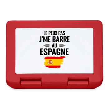 Je Peux Pas J'me Barre Au Espagne - Boîte à goûter - rouge - Devant