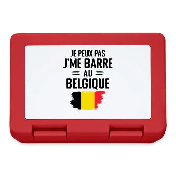 Je Peux Pas J'me Barre Au Belgique - Boîte à goûter - rouge - Devant