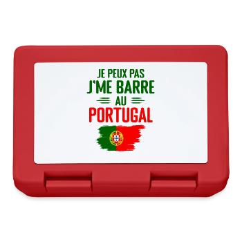 Ich kann nicht in Portugal bar sein - Brotdose - Rot - Vorne