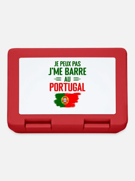 Je Peux Pas J'me Barre Au Portugal - Boîte à goûter - rouge