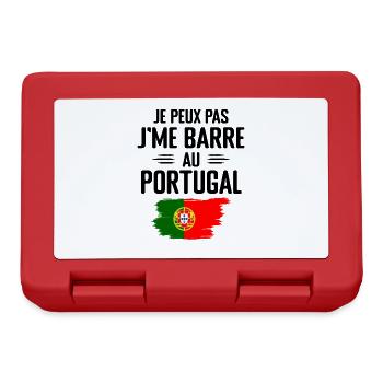 Ich kann nicht in Portugal bar sein - Brotdose - Rot - Vorne
