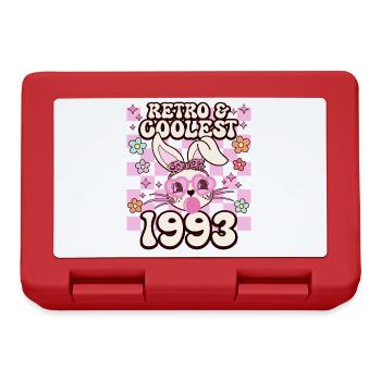 Rétro Cool Fille Née En 1993 30 Ans Anniversaire - Boîte à goûter - rouge - Devant