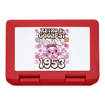 Rétro Cool Fille Née En 1953 70 Ans Anniversaire - Boîte à goûter - rouge - Devant