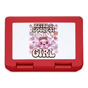 Retro girl and the coolest awesome woman - Lunchbox - red - Front
