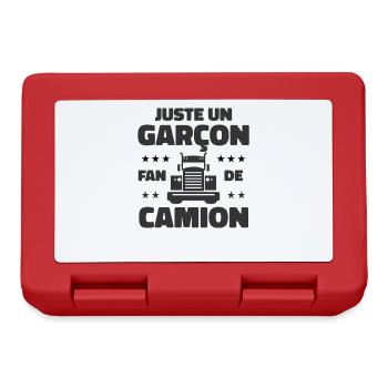 Enfant Camion - Boîte à goûter - rouge - Devant