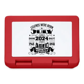 2024 Juli Geburtstagsgeschenk Juli 2024 - Brotdose - Rot - Vorne