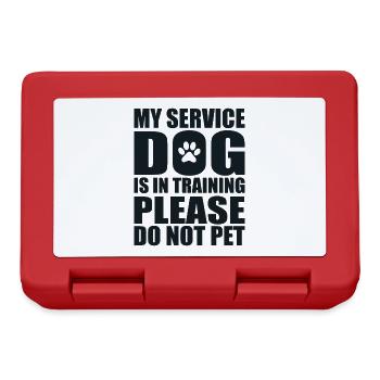 Mon Chien D'assistance Est En Formation, Chien - Boîte à goûter - rouge - Devant