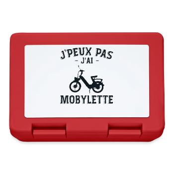 J'peux Pas J'ai Mobylette Cadeau Mob - Boîte à goûter - rouge - Devant