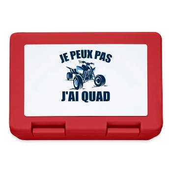 Je Peux Pas J'ai Quad Cadeau Conducteur De Quad - Boîte à goûter - rouge - Devant