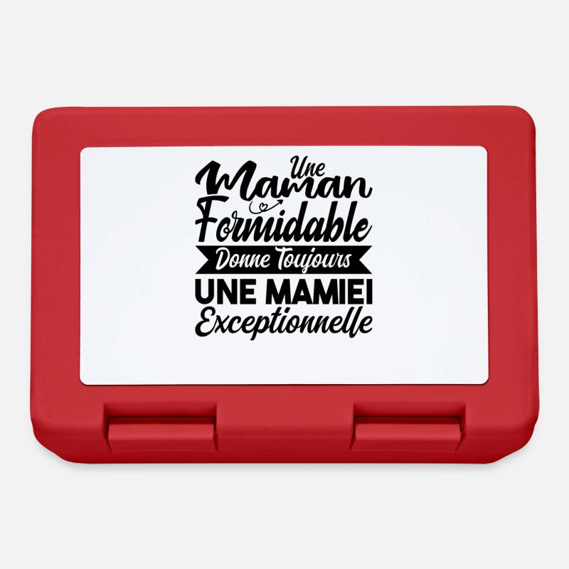 Grand-Mère Cadeau - Une Mamie Exceptionnelle, Cool - Boîte à goûter - rouge