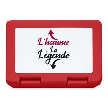 Homme la legende cadeau humour homme - Boîte à goûter - rouge - Devant
