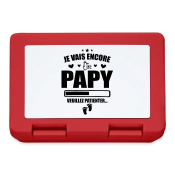 Je Vais Encore Être Papy Idée Cadeau Annonce Papi - Boîte à goûter - rouge - Devant