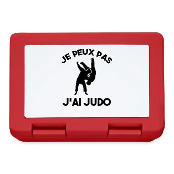 Je Peux Pas J'ai Judo - Boîte à goûter - rouge - Devant