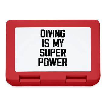 Diving Is My Super Power - Funny - Boîte à goûter - rouge - Devant